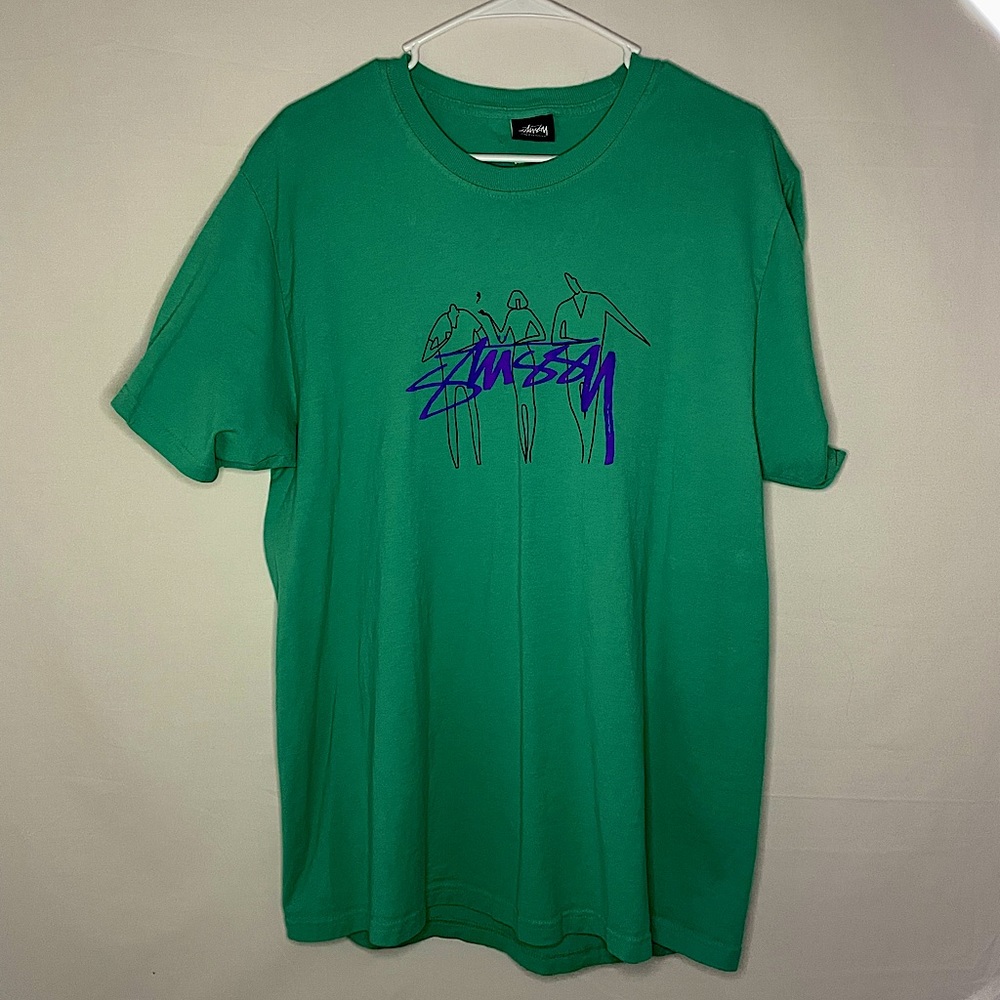 Stussy Mens Large Green T-Shirt